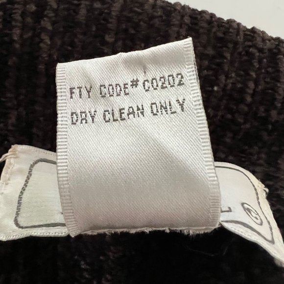 Lisa International Womens Brown Faux Fur Cardigan Sweater Full Zip size Small - Picture 11 of 12